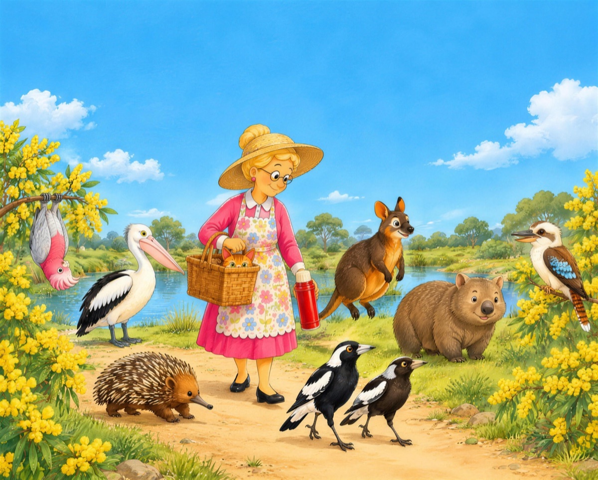 Nana and the Wattle Walk title artwork